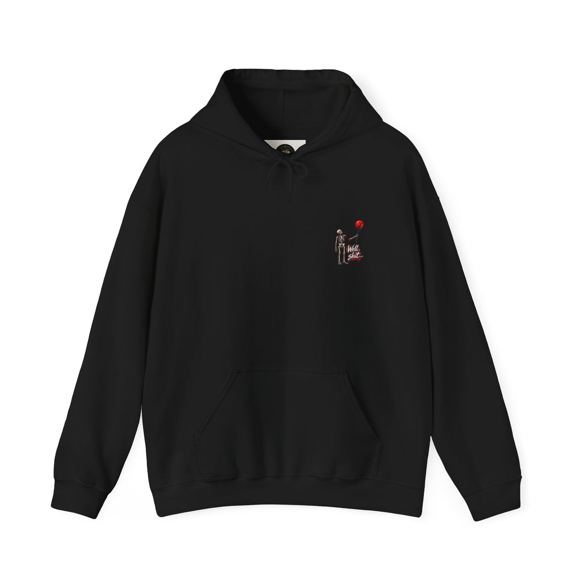 Well, Shit... Skeleton & Red Balloon Hoodie | Unisex Graphic Hoodie