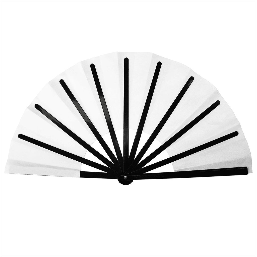 Puerto Rico Flag Folding Hand Fan | Boricua Satin Fan | Puerto Rican Festival & Parade Fan | Lightweight Handheld Cooling Fan