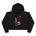 Well, Shit… Skeleton & Red Balloon Crop Hoodie