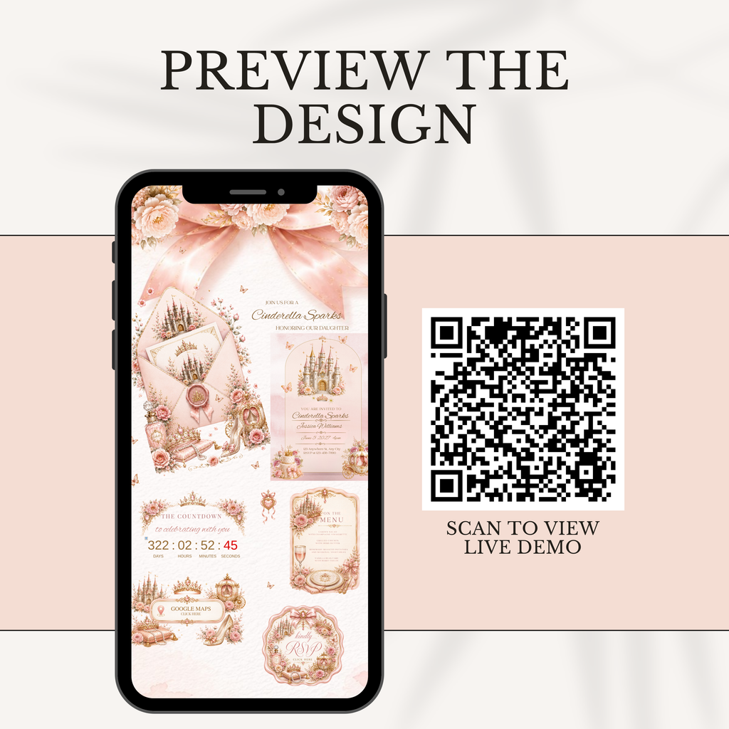 Fairy Tale Interactive Website Invitation